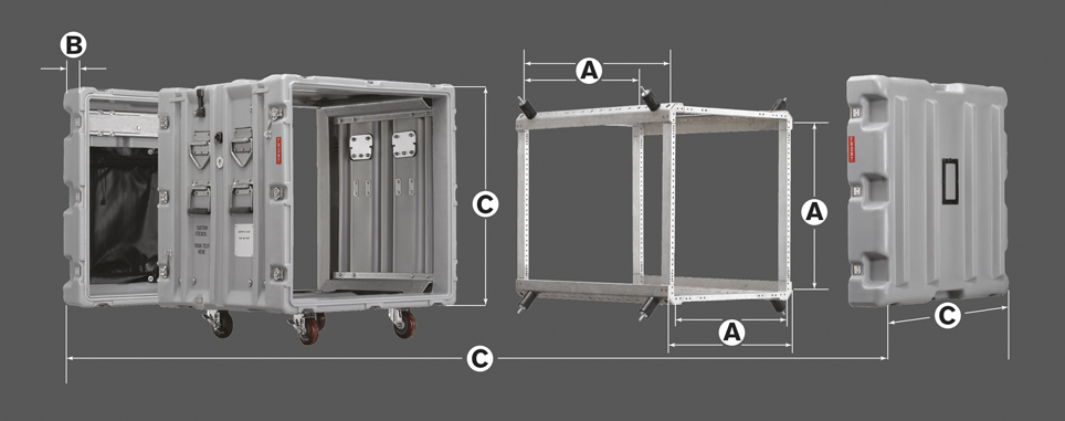 Peli V-rack CLASSIC-V-7U-M6