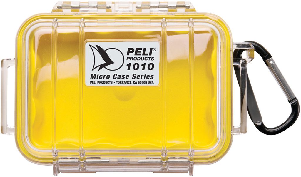 Peli Microcase 1010 met zwart rubber interieur