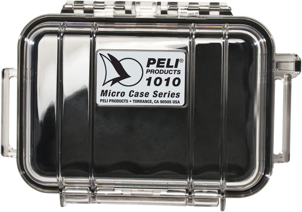 Peli Microcase 1010 met zwart rubber interieur
