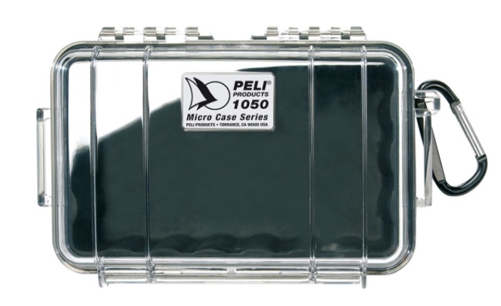 Peli Microcase 1050 met zwart rubber interieur