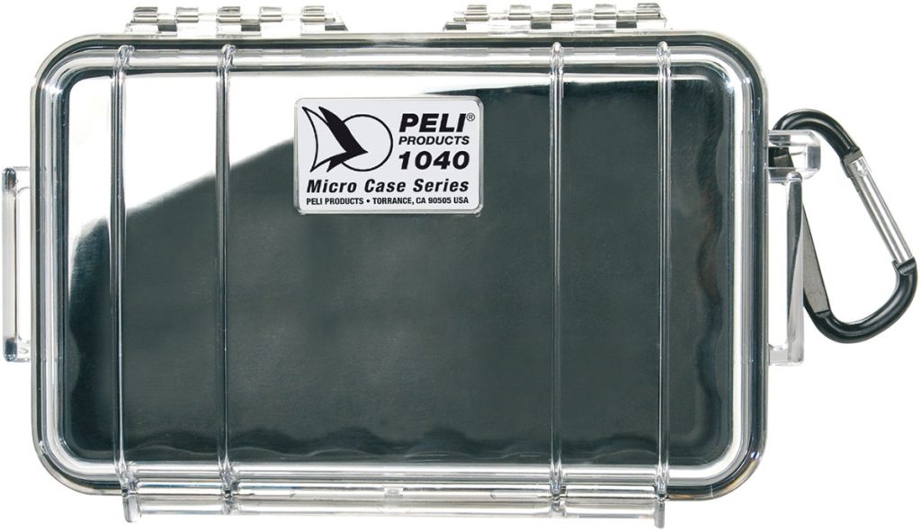 Peli Microcase 1040 met zwart rubber interieur